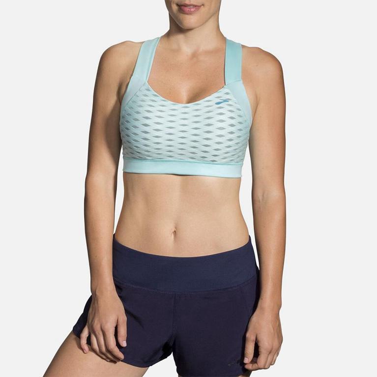 Brooks Uplift Crossback Womens Running Bra - Blue - Indonesia (ZKPJ-57063)